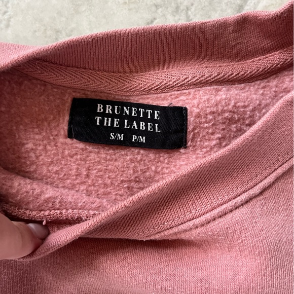 Brunette The Label “Blonde” Crewneck - Size S/M - Picture 2 of 2